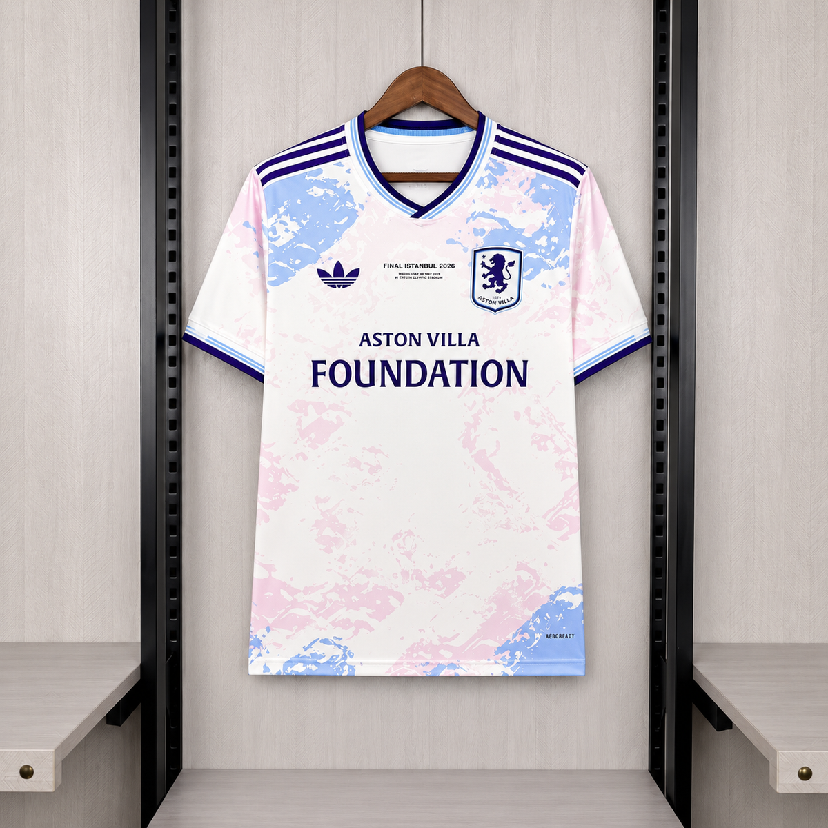 Camisa do Aston Villa, edição campeã da Liga Europa 2026/27