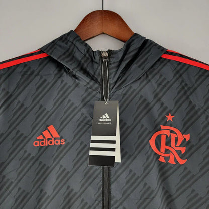 Corta-vento Flamengo Adidas - Preto