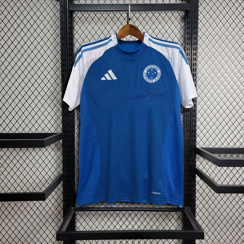 Camisa Cruzeiro I 25/26 Torcedor Adidas Masculina - Azul Lisa