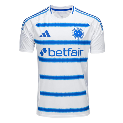Camisa Cruzeiro II 25/26 Torcedor Masculina - Branca + Azul