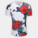 Camisa Bayern de Munique 25/26 Apresentação Adidas Masculina - Branco+Vermelho