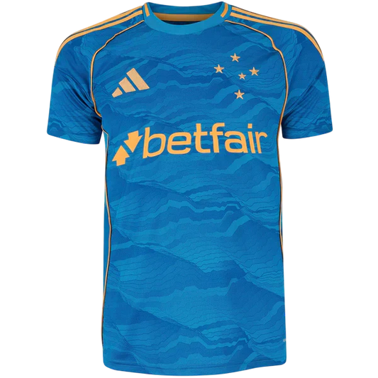 Camisa Cruzeiro III 25/26 Torcedor Adidas Masculina - Azul