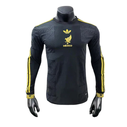Camisa México 25/26 Gold Cup Edition - Preta - Manga Longa