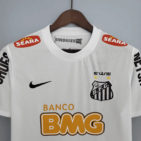 Camisa Santos I Retrô 11/12 Torcedor Nike Masculina - Branca