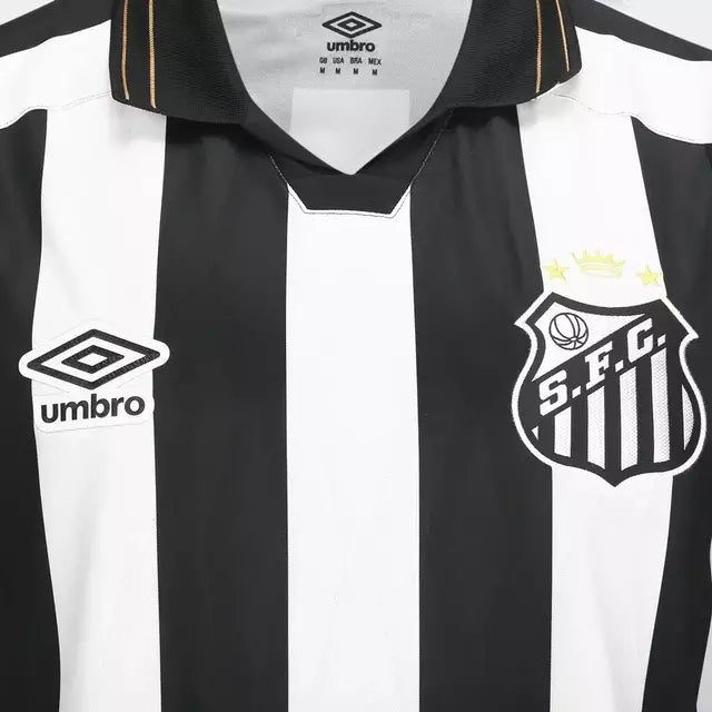 Camisa Santos II 2026/27 Torcedor Umbro - Preta e Branca