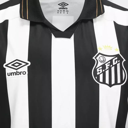 Camisa Santos II 2026/27 Torcedor Umbro - Preta e Branca