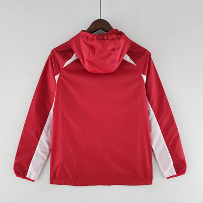 Corta-vento Internacional Adidas - Vermelho e Branco